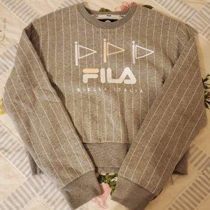 Fila Grey Crop Hoodie